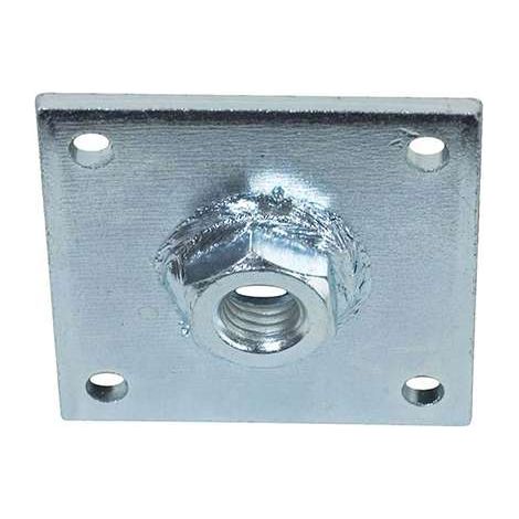 PIASTRA 50X50 DADO SALDATO M12 ZINC