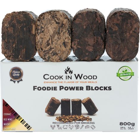 Cook In Wood - Foodie Power Block - Briquetas de ahumado de barrica de roble