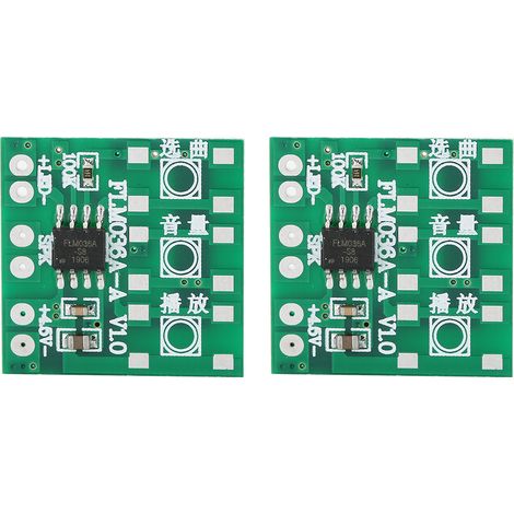2 Pièces Module Musical DIY 36 Mélodies, Volume Réglable pour Sonnette Intelligente et Jouets Musicaux, sans Bouton (1/5)