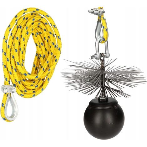 Set di spazzacamino da 150 mm per la pulizia di camini da 1 m (1/5)