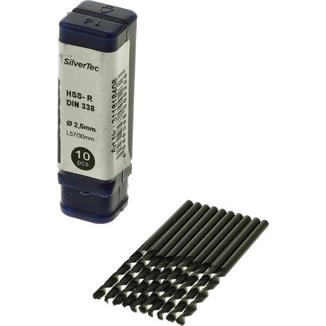 Foret HSS-R 2,5 mm pour acier