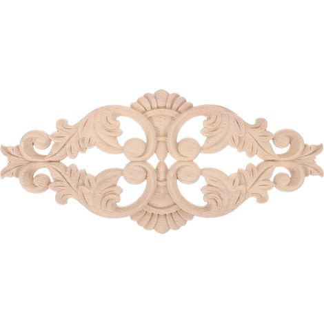 Autocollants décoratifs pour meubles, ornements en bois sculpté pour portes de placards de cuisine, moulures décoratives non peintes pour murs, cheminées, armoires et commodes (1/5)