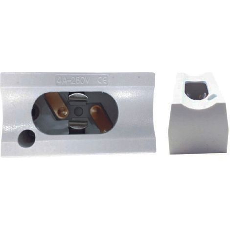 Schreibtischleuchte Linestra S14D weiß mit 2 Kontakten 6,5 x 3,5 x 3,4 cm
