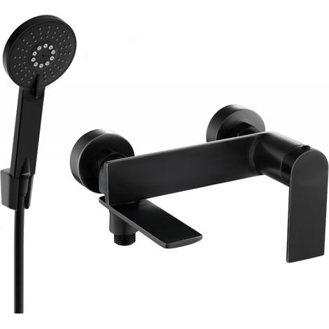 Mexen Zero R40 rubinetteria per vasca con set doccia, nero - 7113R40-70 (1/3)
