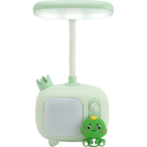 Lampadaire LED Vert Pliable 360° Rechargeable USB, Lampe Bureau Douce avec Flexion, Veilleuse pour Chambre Étudiante Maison (1/5)