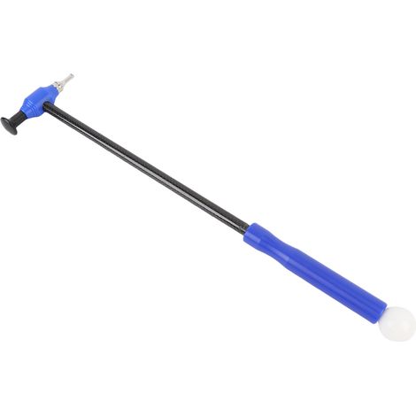 Set di martelli per carrozzeria, strumento di livellamento per riparazione ammaccature senza verniciatura con 6 testine di ricambio per auto (blu)
