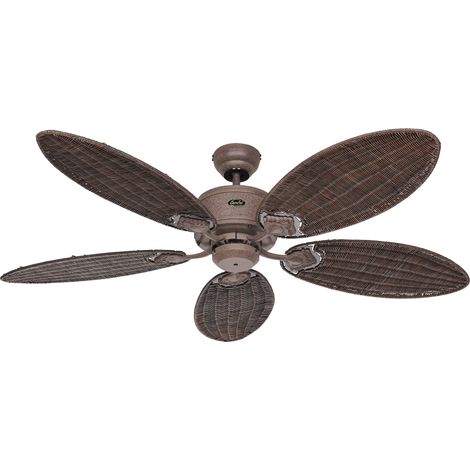 CARIBBEAN DREAM ECO II, Ventilator ohne Licht, Casafan - Corpo: Marrone - Colore Pale: Noce e Nero (1/5)