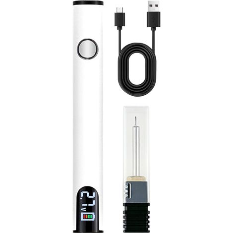 Kit de fer à souder sans fil, stylo à souder de tension, chauffage rapide, outil rechargeable avec affichage numérique LED