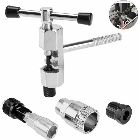 Outils de réparation de vélos multifonctionnels professionnels, outils de réparation de chaîne et de pédales de vélo durables, extracteur manivelle de vélo avec outil de retrait d'arbre-Fei Yu (1/4)