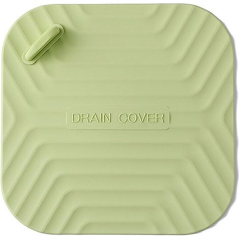 Silicone Bathtub and Sink Stopper - Bathroom Drain Plug for Kitchen, Laundry and Shower Sinks - Light Green (1/5)