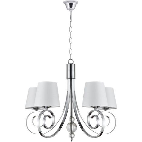 Lámpara 5 luces modelo Marela acabado cromo 102 cm(alto)65 cm(ancho)65 cm(largo) (1/3)