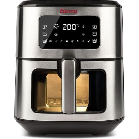 Friggitrice ad Aria Digitale GIRMI da 6,5 Lt. potenza 1700W con Oblò e Cestello (1/5)