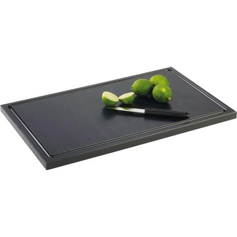 Tagliere APS, nero, altezza 20 mm, lunghezza 500 mm, larghezza 300 mm