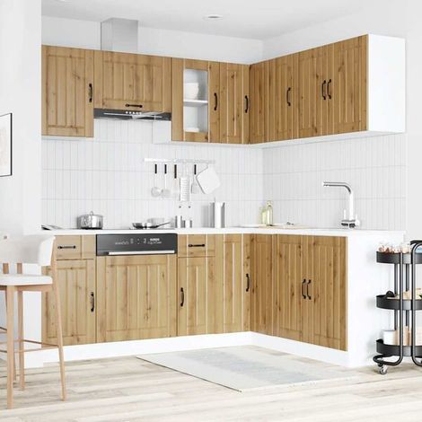Ensemble de Cuisine 11 Pièces - Meubles de Rangement avec Étagères, Bois d'Ingénierie Kalmar, Design Moderne et Fonctionnel pour Organisation Optimale (1/5)