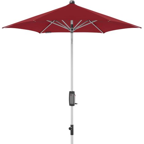 Knirps Sonnenschirm/ Kurbelschirm "Silver Automatic 220" 220 cm, bordeaux, Bezug aus 100% Polyester, Gestell aus Aluminium, 5,3 kg Sonnenschirm / Kurbelschirm "Silver Automatic 220", bordeaux, Ø 220 c