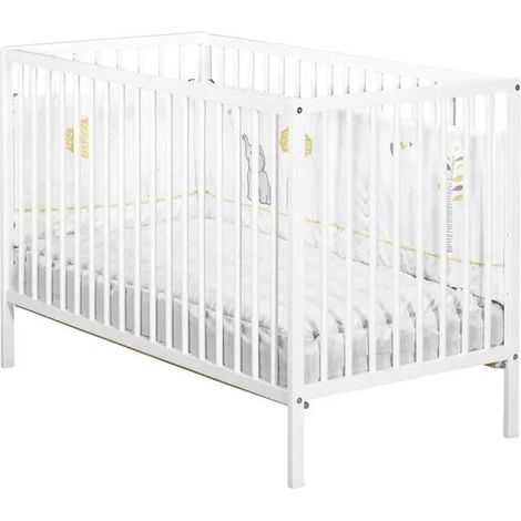 Baby-price Babybett 120 x 60 cm weiß sicher