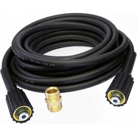 Hochdruckreiniger-Schlauch, 10 Meter, M22-Anschluss, verstärkter flexibler Schlauch für Waschmaschinen, robustes Zubehör für Hydraulikgeräte. (1/5)