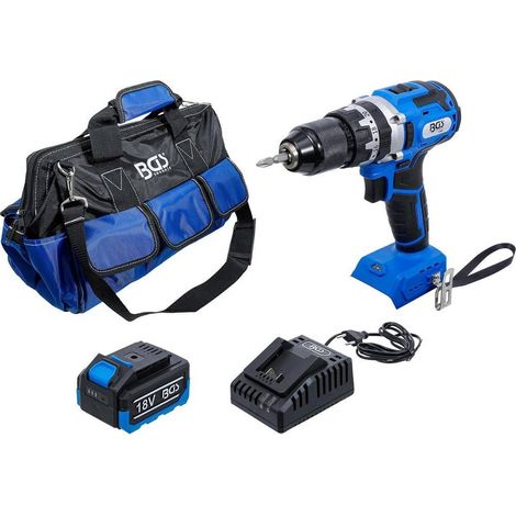 Jeu de Perceuse à Percussion Sans Balais 18 V - 65 Nm, Batterie et Chargeur Rapide - Puissance et Autonomie Optimales - D-Work