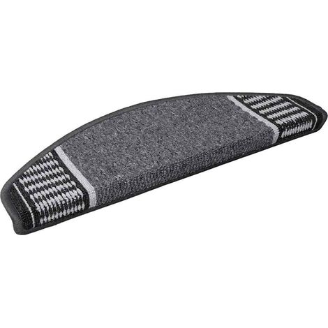 Self-adhesive Stair Mats 15 pcs Anthracite 65 x 21 x 4 cm vidaXL