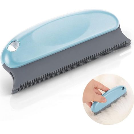 (bleu clair)Brosse anti poils d'animaux domestiques brosse anti peluches pour chien peigne anti poils de chat brosse en pour canapé tapis vêtements couvertures lit de voiture (1/5)