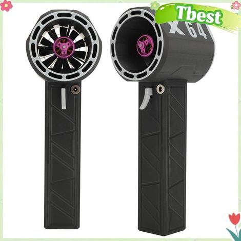 Tbest Souffleur violent de voiture Ventilateur Turbo violent à 11 pales, 8000mAh, moteur sans balais, piscine mesure Noir (1/5)