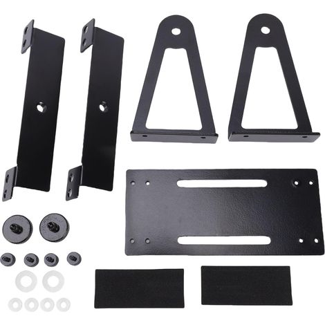 Soporte giratorio de 360 grados multiusos para ventiladores de PC, ventilación y refrigeración, material de aleación de aluminio (negro).