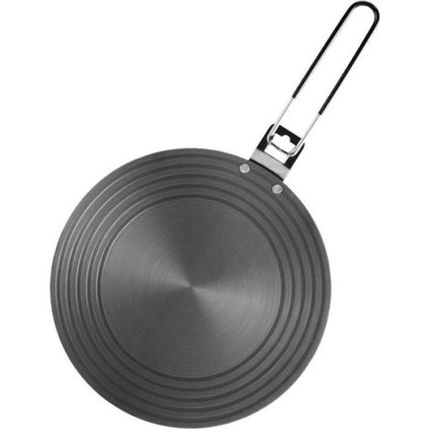Adaptateur de plaque à induction universel en acier inoxydable, adaptateur de plaque à induction Ø 24 cm, noir (1/5)