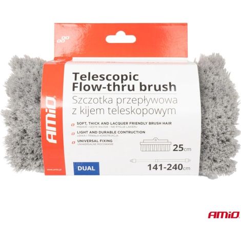 Brosse télescopique pour lavage de voiture 141-240 cm AMIO-01274 (1/5)
