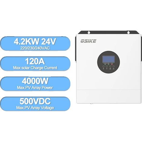 Inverter solare ibrido, regolatore MPPT, monitoraggio Wi-Fi, GSK-4.2KW-24V-WIFI (1/2)