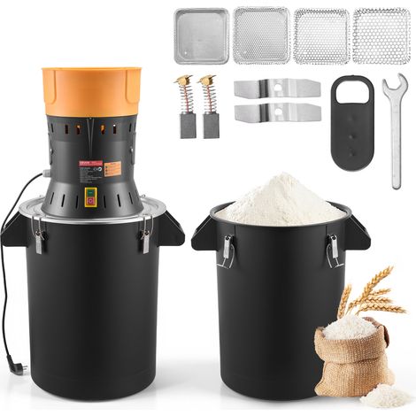 VEVOR Mulino Macina Spezie Elettrico per Cereali Commerciale ad Alta Potenza da 600 W, Polverizzatore da 53 Litri con Lame Affilate Zincate, per Cereali Secchi, Spezie, Chicchi di Caffe, Mais e Pepe (1/5)