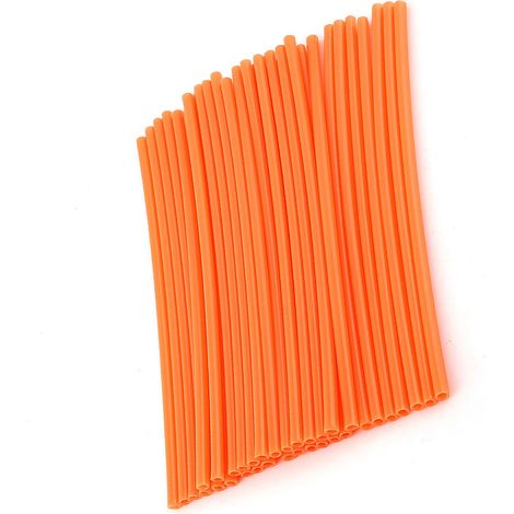 36-teiliges Motocross-Speichenschutzset, Felgenschutzhüllen, Schutzbleche, Offroad-Motorradzubehörset, orange (1/5)