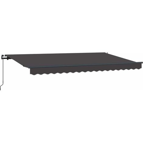 Maison Exclusive - Einziehbare Markise Anthrazit 350 x 200 cm Sto