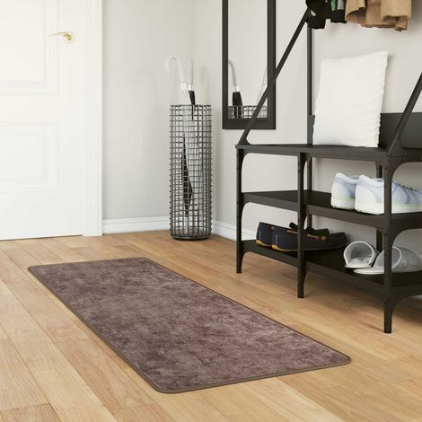 Teppichläufer MARSA Grau 200 x 50 cm Polyester und PVC