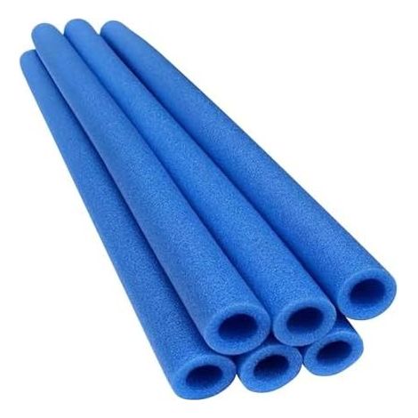 Schaumstoffhüllen für Trampolinstangen, 6 Stück, Trampolinnetzschläuche, Gartentrampolinpolsterung, 88 cm, Blau - (1/5)