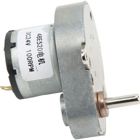 Gleichstrom-Getriebemotor, hohes Drehmoment, einstellbare Drehzahl, reversibel, selbsthemmend, 100 U/min, 48E520 Untersetzungsmotor, 24 V DC (1/5)