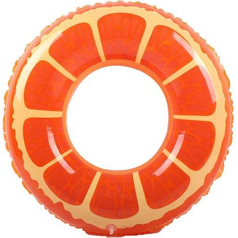 Bouée gonflable à motif de fruits, 70 cm, pour enfants, pour une utilisation estivale en piscine, accessoire flottant destiné aux jeux aquatiques récréatifs.-AquaForge (1/5)