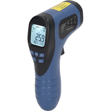 Thermomètre infrarouge laser sans contact -50°C à 750°C, pistolet thermique portable de mesure de température industrielle, main tenue (1/5)