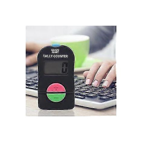 2 Pcs Electronic Counter, Digital Hand Tally Counter Electronic Manual Clicker With Lanyard Add Subtract Model (1/4)