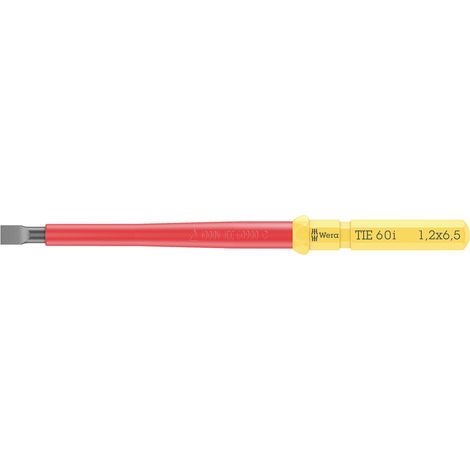 Wera Kraftform Kompakt VDE 60 i 1,2 x 6,5 x 157 mm TIE pour électricien vis à fente Lame interchange (1/5)