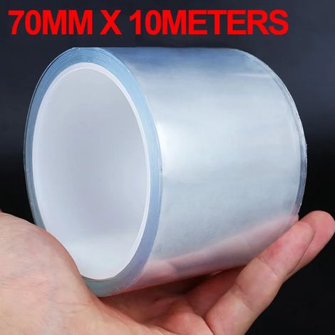 (7 cm x 10 m) Film protecteur de seuil de porte SEAMETAL transparent,autocollant anti-rayures,universel pour coffre et pare-chocs (1/3)