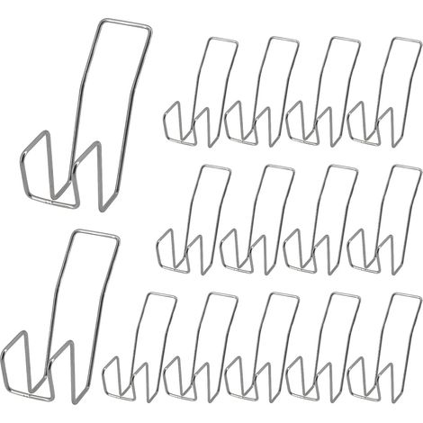 (Lot de 15) Séchoir à chaussures en acier inoxydable – Coupe-vent, gain de place, crochet de suspension pour sandales et chaussons (1/5)