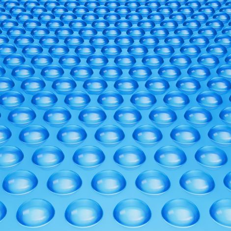 VEVOR Copertura Solare per Piscina, 9,75 x 4,87 m, Copertura Solare per Piscina Rettangolare, Spessore 0,4 mm, Protezione per Piscina per Piscina Interrata Fuori Terra, per Riscaldamento Acqua, Blu (1/5)
