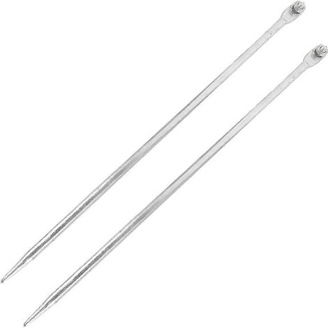 Lot de 2 tiges de mise à la terre pour clôture électrique, piquet de terre en fer pour antenne portable (1/3)