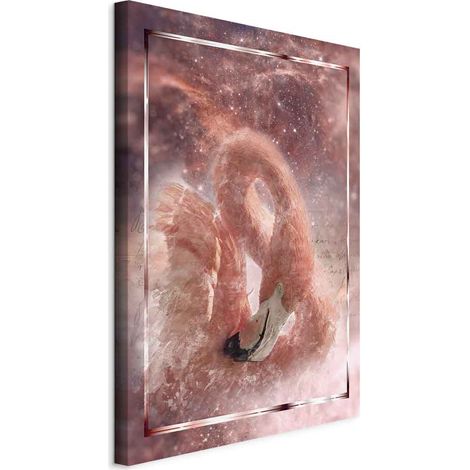 Peinture - Flamant rose de l'espace (1 partie) verticale (1/5)