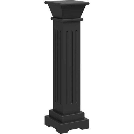Maison Exclusive - Piedistallo per Piante Quadrato Classico Nero 17x17x66 cm MDF (1/5)