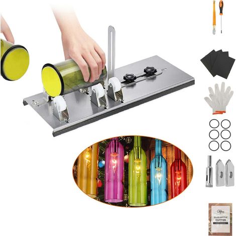 Coupe-bouteille en verre, kit d'outils de coupe de bouteille amélioré, machine à faire soi-même pour couper le vin (1/5)