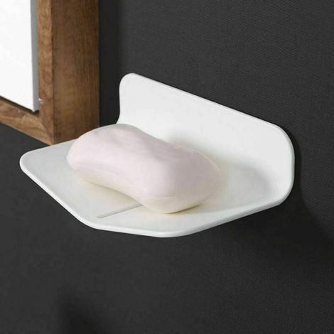 Soporte Para Jabón De Pared - Caja Para Jabón En Forma De V - Sin Perforación - 1 Unidad (1/5)