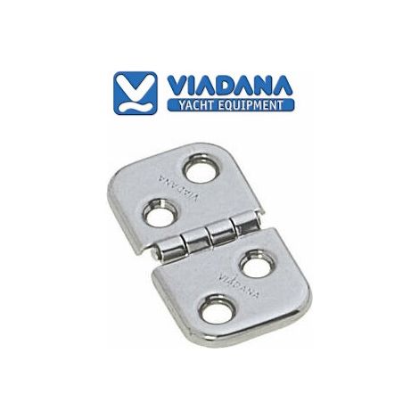 Charnière inox carré arrondie 316 60x32mm viadana