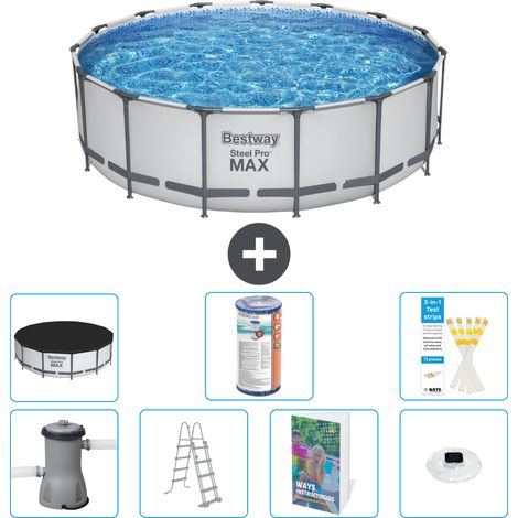 Bestway Bestway Steel Pro MAX Ronde - 488x122 cm - 8-pièces S622 (1/4)