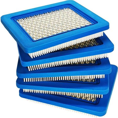 5 Stück 491588S Rasenmäher-Luftfilter als Ersatz für B&S 491588, 493537, 493537S und 399959, flacher OEM-Luftfilter, kompatibel mit TB110, TB130, TB210 und TB230